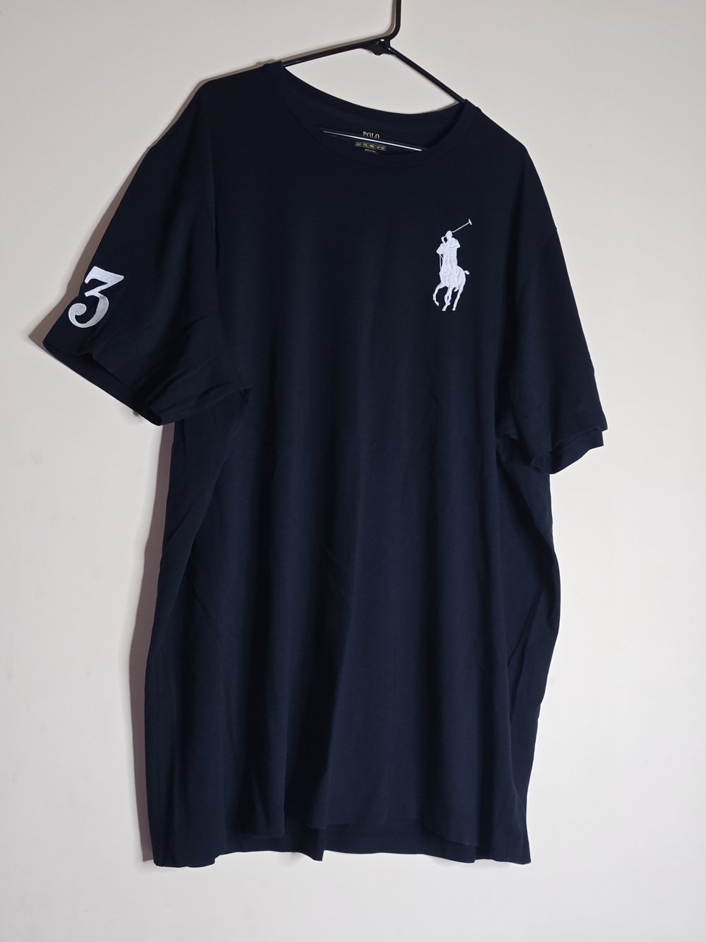 Polo by Ralph Lauren Black 2XLT Short-Sleeve Logo Tee
